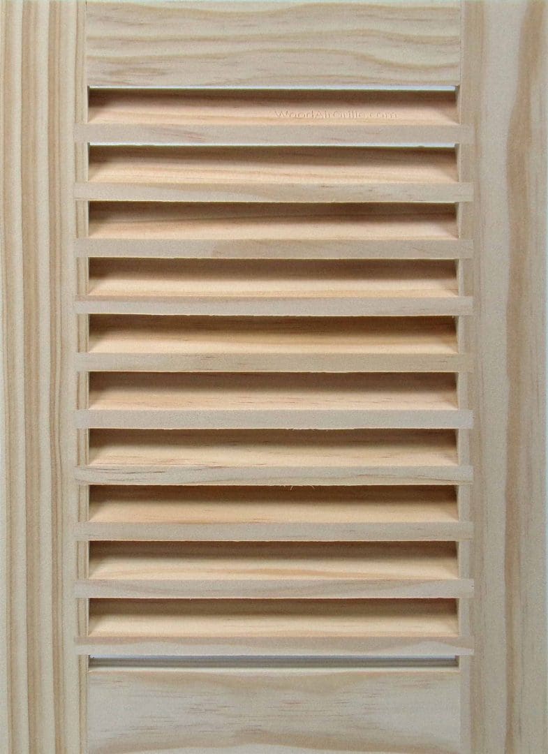 Front Perspective Representation of 08x10 Wood Return Air Grille