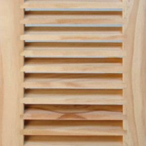 Front Perspective view of 08x16 Wood Return Air Grille