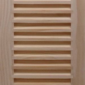 Front Perspective Representation of 08x25 Wood Return Air Grille