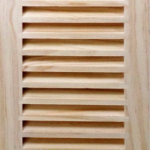 Front Perspective view of 08x32 Wood Return Air Grille