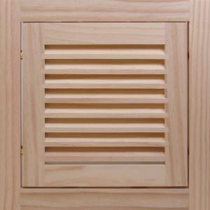 Front Perspective view of 10x10 Wood Return Filter Grille.