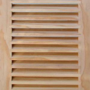 Front Perspective view of 10x14 Wood Return Air Grille