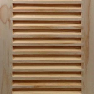 Front Perspective view of 10x16 Wood Return Air Grille