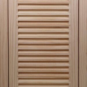 A picture of 10×24 wood return air filter grilles.