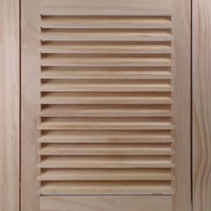 Front Perspective Representation of 12x10 Wood Return Air Filter Grille.