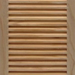 Front Perspective view of 12x18 Wood Return Air Grille