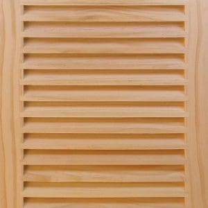 Front Perspective view of 12x20 Wood Return Air Grille