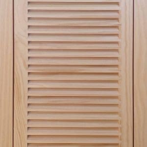 Front Perspective view of 12x24 Wood Return Air Filter Grille.