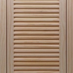 Front Perspective view of 12x25 Wood Return Air Filter Grille