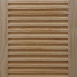 Front Perspective view of 12x30 Wood Return Air Grille.