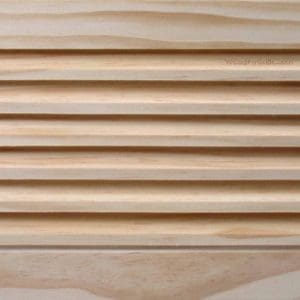 Front Perspective view of 14x08 Wood Return Air Grille Panel