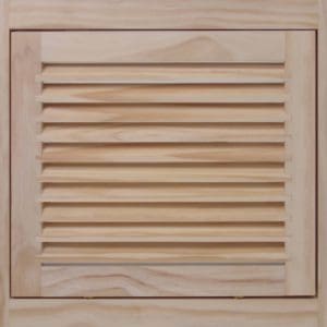 Front Perspective view of 14x12 Wood Return Air Filter Grille.