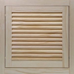 Front Perspective view of 14x14 Wood Return Air Filter Grille.