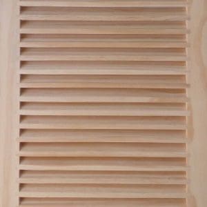 Front Perspective view of 14x22 Wood Return Air Grille.