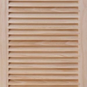 Front Perspective view of 14x25 Wood Return Air Grille.