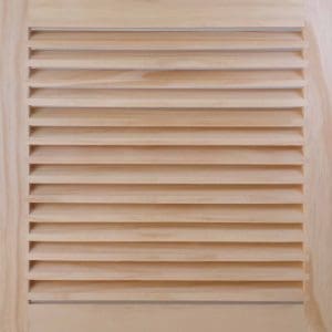 Front Perspective view of 16x16 Wood Return Air Grille.