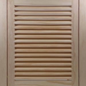 Front Perspective Representation of 16x18 Wood Return Air Filter Grille.