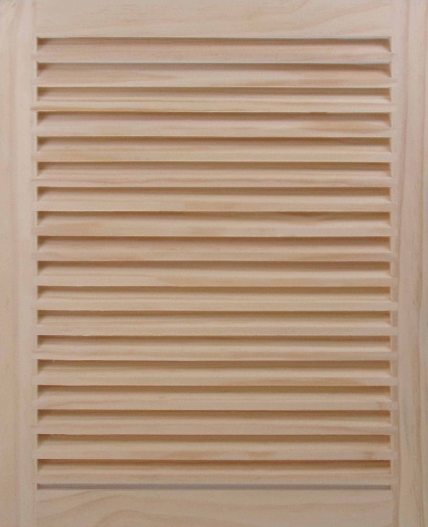 Front Perspective view of 16x20 Wood Return Air Grille.