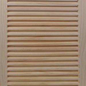 Front Perspective view of 16x25 Wood Return Air Grille.