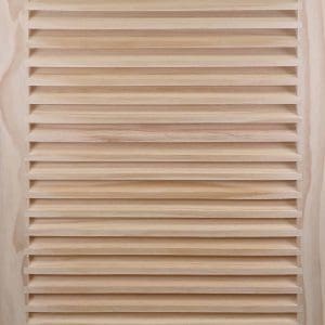 Front Perspective view of 16x30 Wood Return Air Grille.
