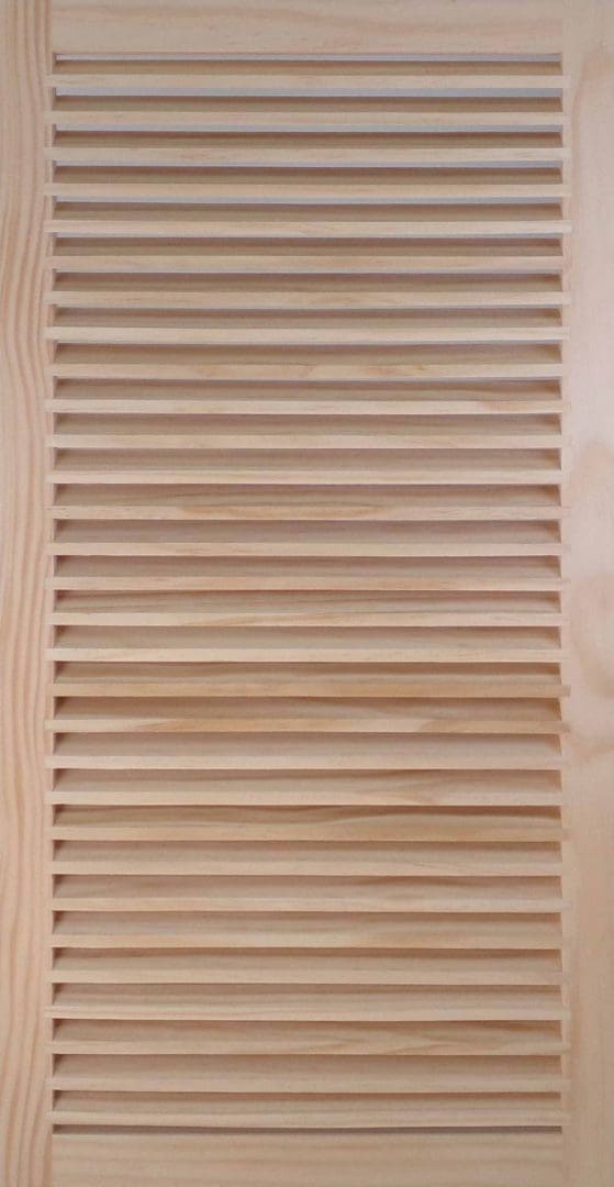 Front Perspective view of 16x32 Wood Return Air Grille.