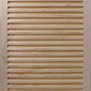 Front Perspective view of 16x32 Wood Return Air Grille.