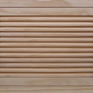 Front Perspective Representation of 18x14 Wood Return Air Filter Grille.