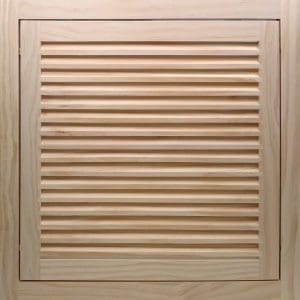 Front Perspective view of 18x18 Wood Return Air Filter Grille.