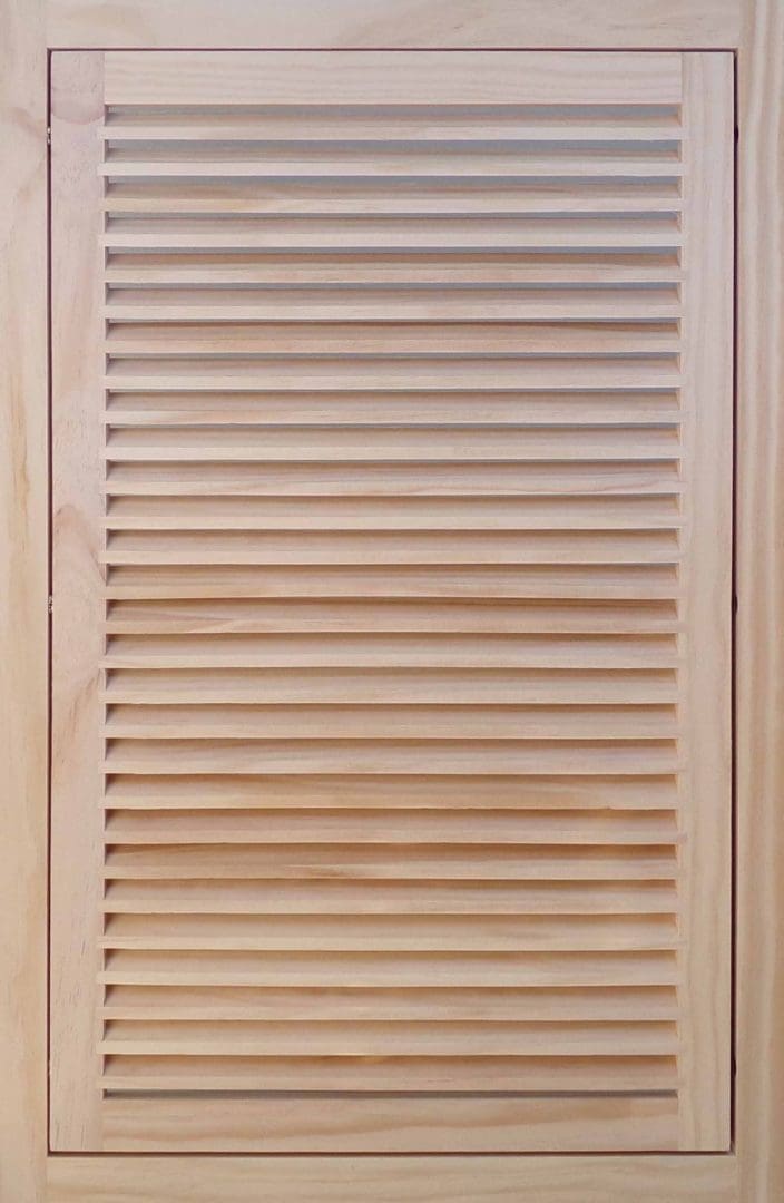 Front Perspective view of 18x30 Wood Return Air Filter Grille.