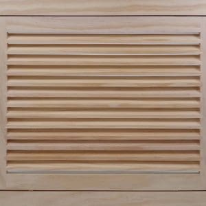 Front Perspective view of 20x15 Wood Return Air Filter Grille.