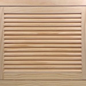 Front Perspective view of 20x16 Wood Return Air Filter Grille.