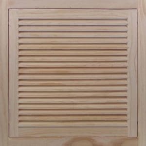 Front Perspective view of 20x20 Wood Return Air Filter Grille.