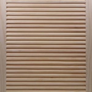 Front Perspective Representation of 20x26 Wood Return Air Grille.