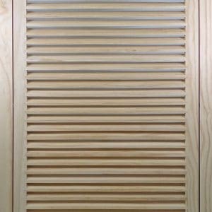 Front Perspective view of 20x36 Wood Return Air Filter Grille.