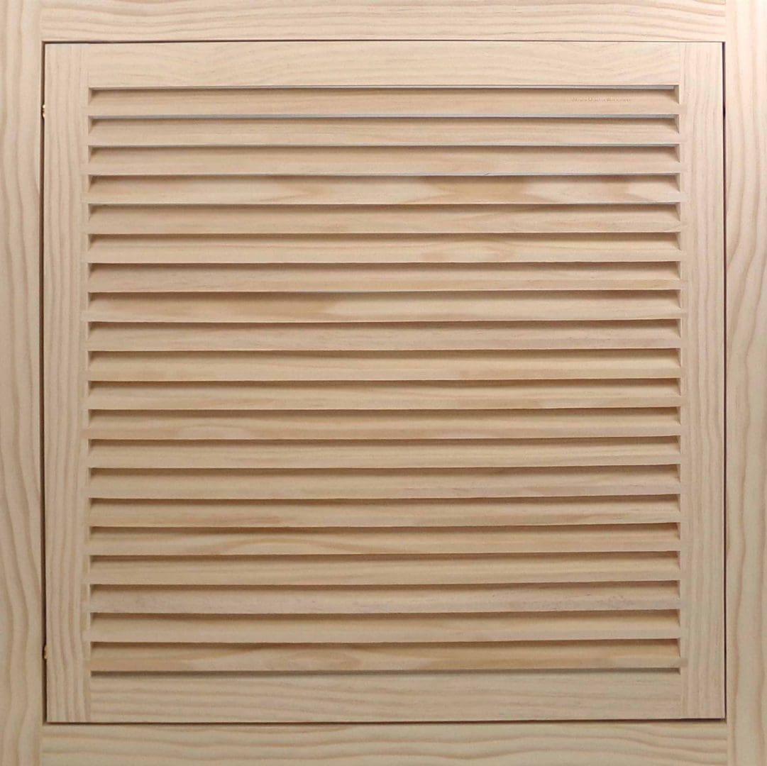 Front Perspective view of 22x22 Wood Return Air Filter Grille.