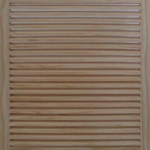 Front Perspective view of 22x24 Wood Return Air Grille.