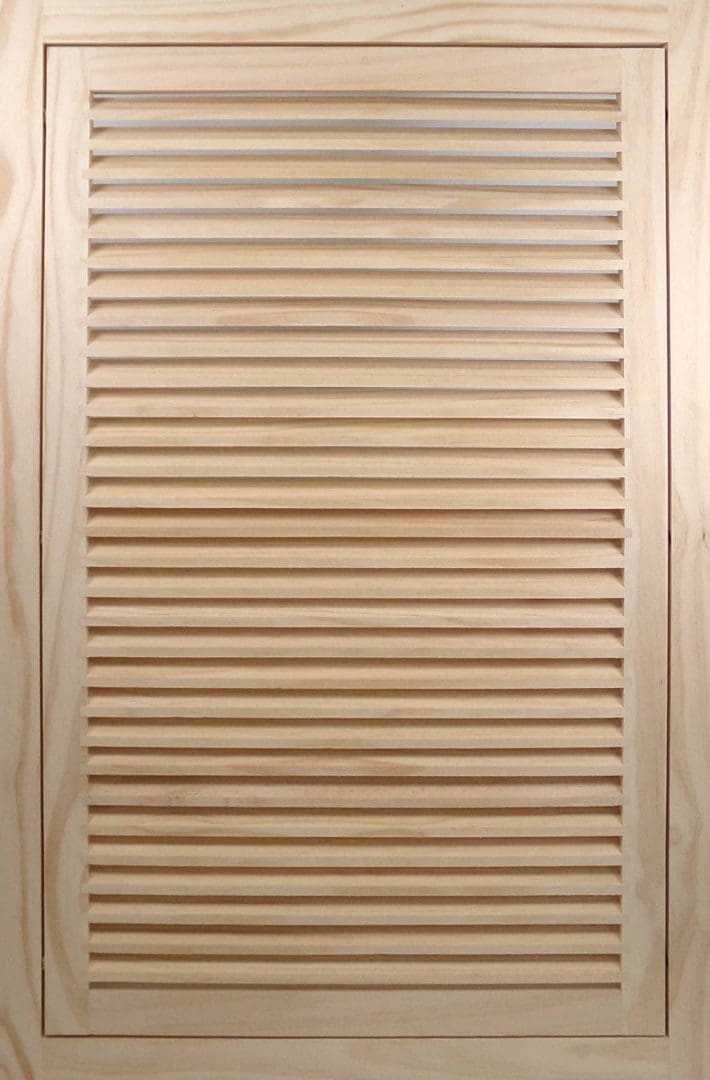 Front Perspective Representation of 22x32 Wood Return Air Filter Grille.