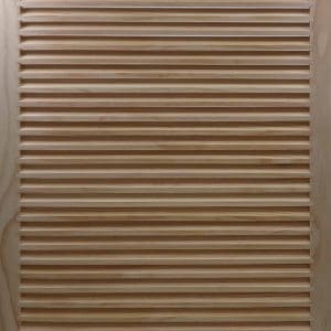 Front Perspective Representation of 22x36 Wood Return Air Grille.