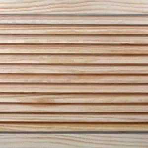 Front Perspective view of 24x14 Wood Return Air Grille.