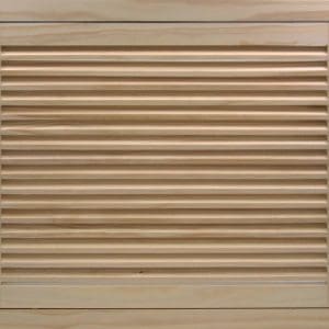 Front Perspective view of 24x18 Wood Return Air Filter Grille.