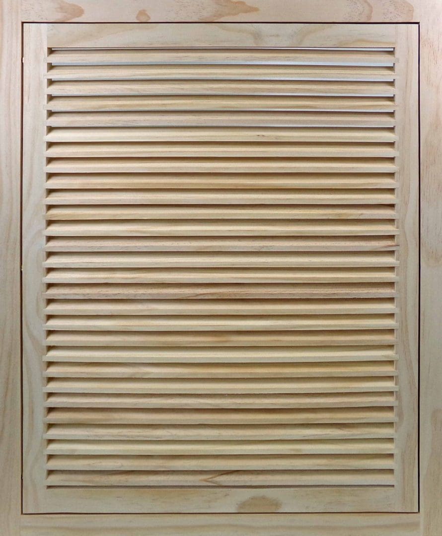 Front Perspective view of 24x30 Wood Return Air Filter Grille.