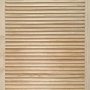 Front Perspective Representation of 24x32 Wood Return Air Grille.