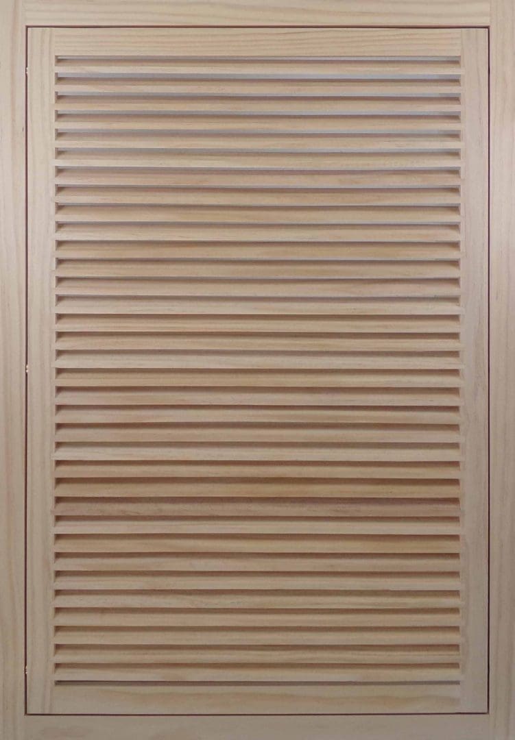 Front Perspective view of 24x36 Wood Return Air Filter Grille.