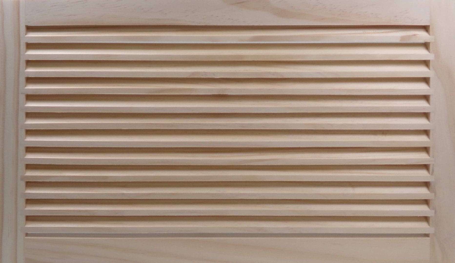 Front Perspective Representation of 25x12 Wood Return Air Grille.