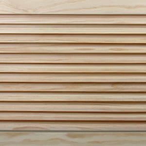 Front Perspective view of 26x14 Wood Return Air Grille.