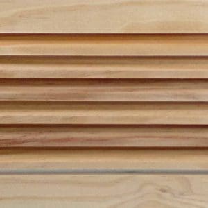Front Perspective Representation of 28x08 Wood Return Air Grille.