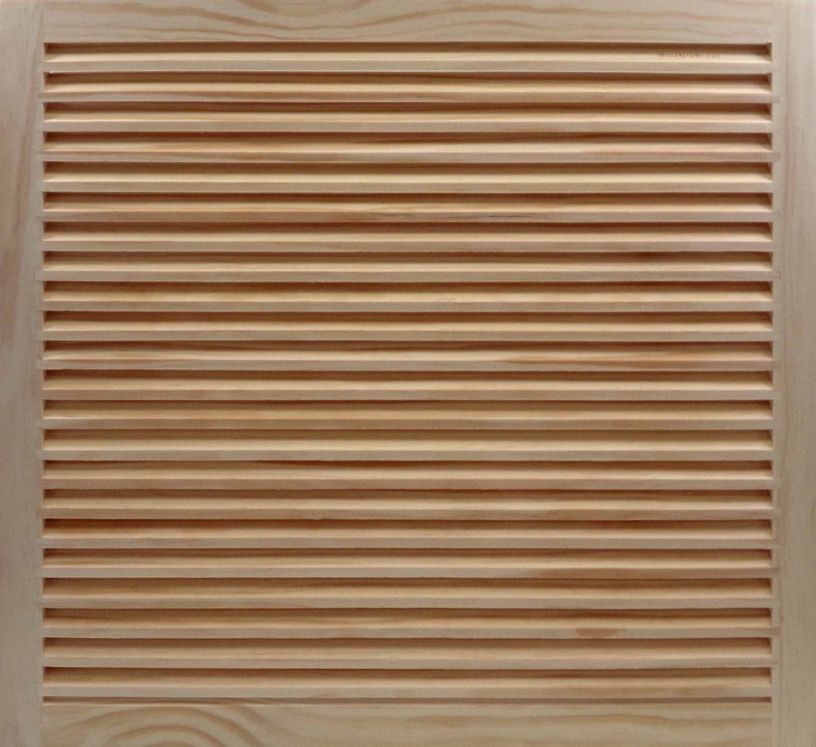 Front Perspective Representation of 28x24 Wood Return Air Grille.