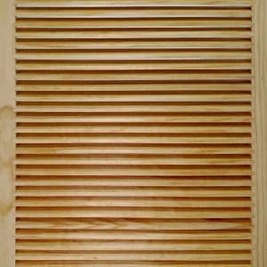 Front Perspective Representation of 28x34 Wood Return Air Grille.