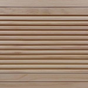 Front Perspective view of 30x14 Wood Return Air Filter Grille.