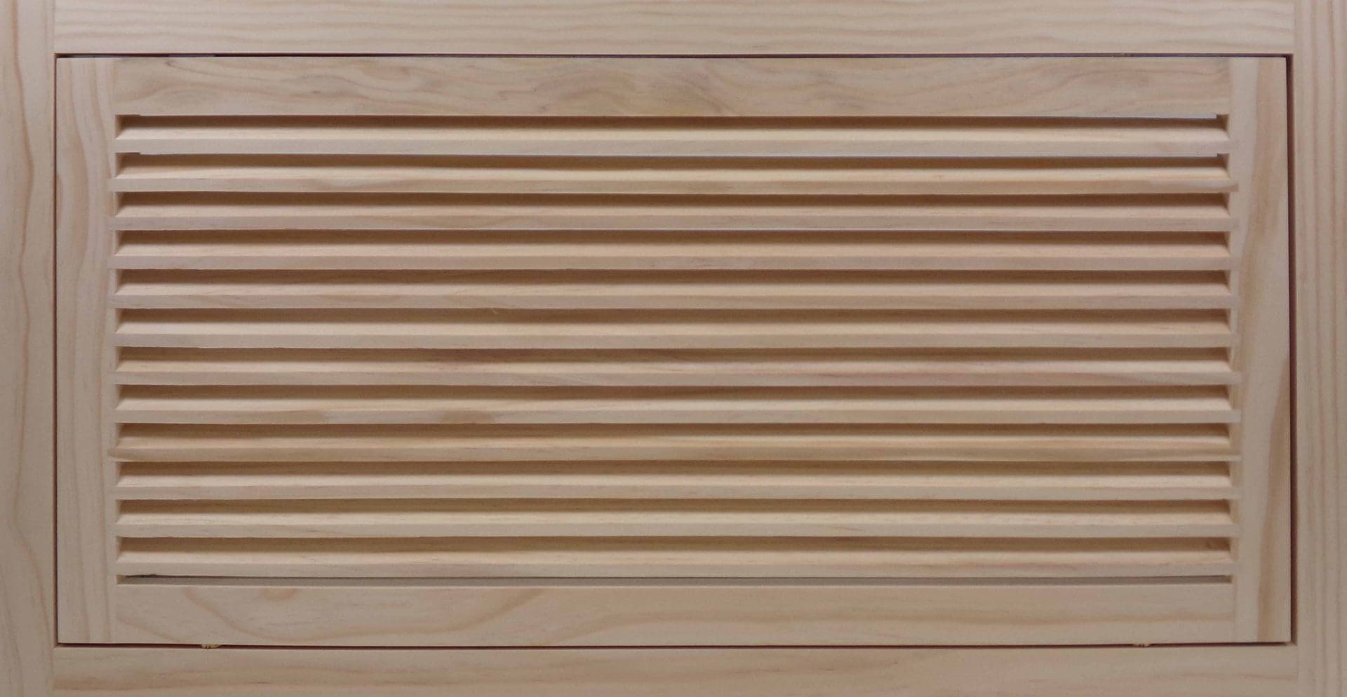 Front Perspective view of 30x14 Wood Return Air Filter Grille.